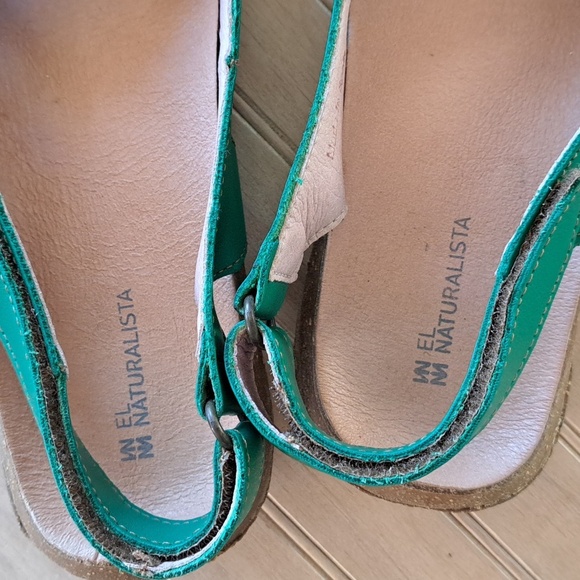 NWOT El Naturalista Women's Wakataua Leather Made in Spain Flat Sandals - Picture 3 of 8